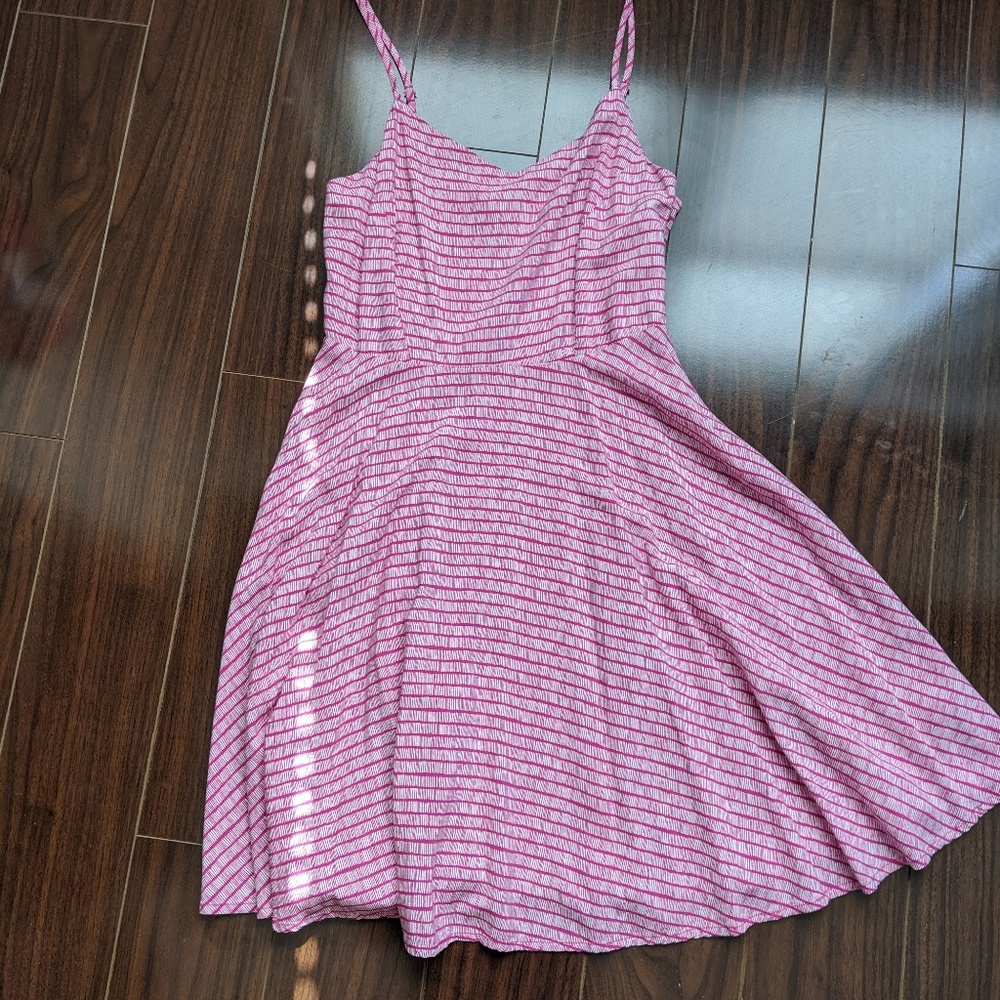 Old Navy Pink & White Summer Dress
